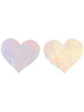 Fever Irridescent Heart Nipple Pasties - FV20787 by Fever